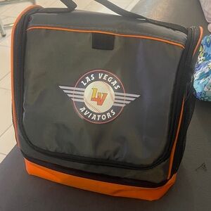 Insulated Lunch Bag - Black and Orange